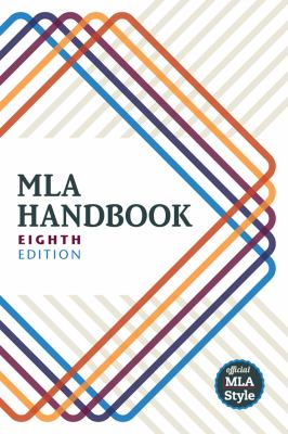 Front cover of the MLA Handbook, choose this image to find the material at the library