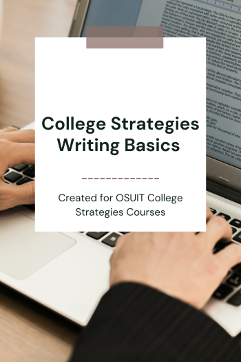 Cover image for College Strategies Writing Basics