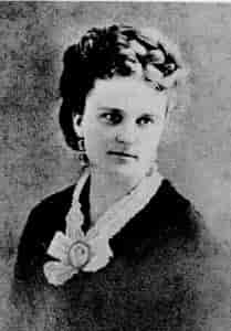black and white photograph of Kate Chopin