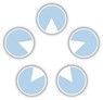 Figure 3.2.2: Do you see a ring of Pac-Man-like circles? A star, or both?