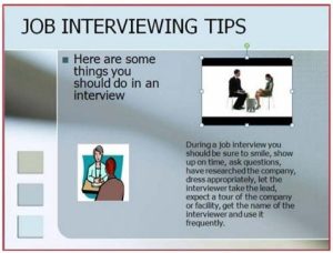 Figure 27 - This slide is far too “busy.” The additional clip art is not helpful, the font is too small, and the ideas are disconnected. Having text in all caps is also difficult to read.