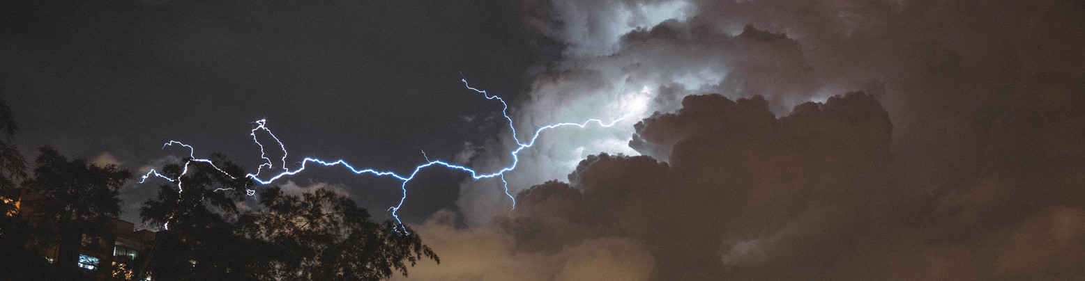 image of dark clouds and lightning