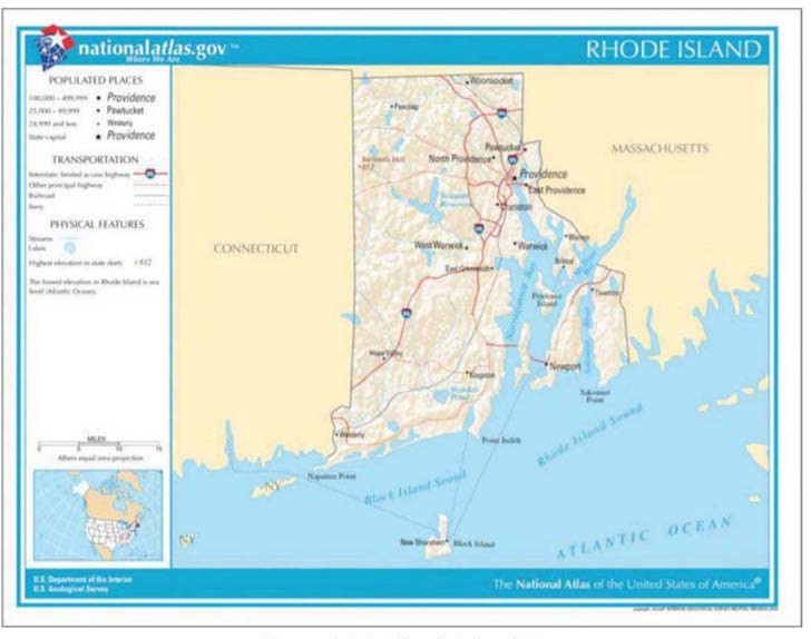 Figure 9.19 - Rhode Island Map
