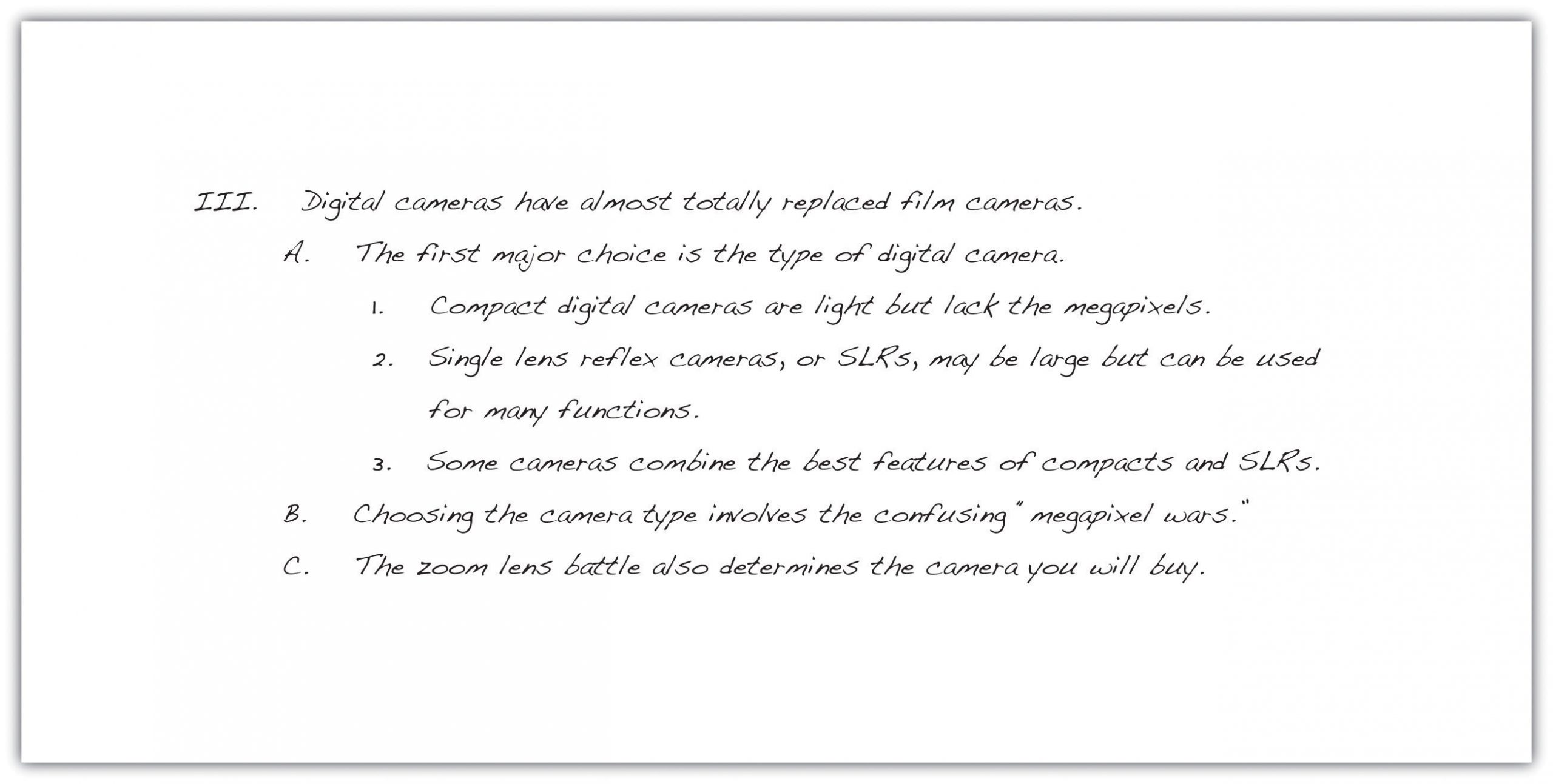 Outline excerpt