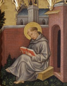 St. Thomas Aquinas in picture of Gentile da Fabriano (about 1400)